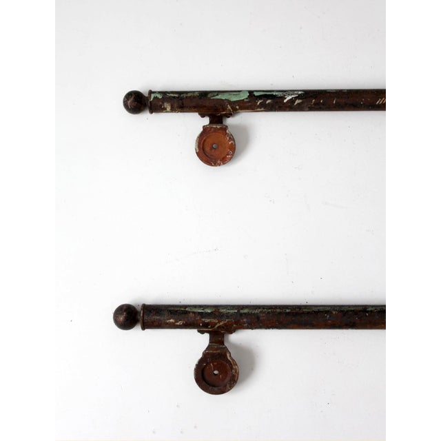 Antique Early 20th Century Iron Architectural Handrails For Sale - Image 9 of 18