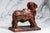 Red Hand Carved Asian Folk Art Wood Animal Sculpture Statue Distressed Painted Patina Home Decor For Sale - Image 8 of 11