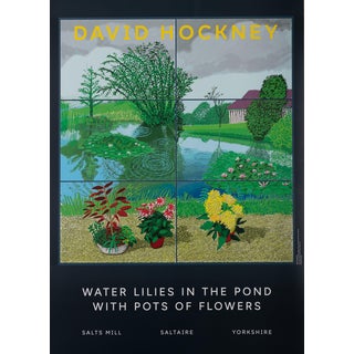 Waterlilies in the Pond Poster after David Hockney For Sale