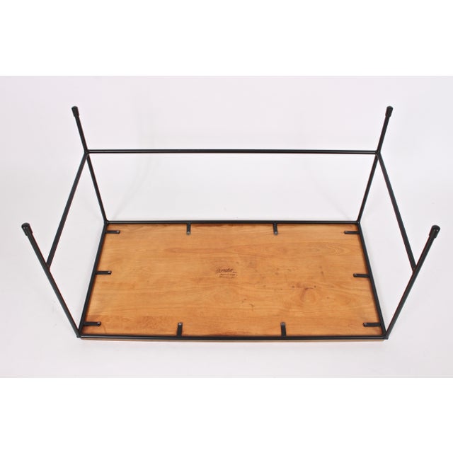 1950s Paul McCobb Planner Group Tobacco Finish Coffee Table, Bench For Sale - Image 6 of 8