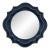 Ethan Round Scalloped Mirror Navy For Sale