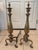 Antique Solid Brass Fireplace Andirons/ Firedogs Pair (2) For Sale In San Francisco - Image 6 of 12