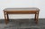 Hollywood Regency Wood and Caning Glass Long Narrow Library Console Table 5770 For Sale - Image 11 of 12