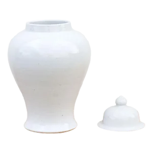 Asian White Glazed Porcelain Vase