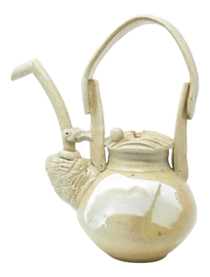 Vintage Decorative Studio Art Pottery Teapot With Abstract Design