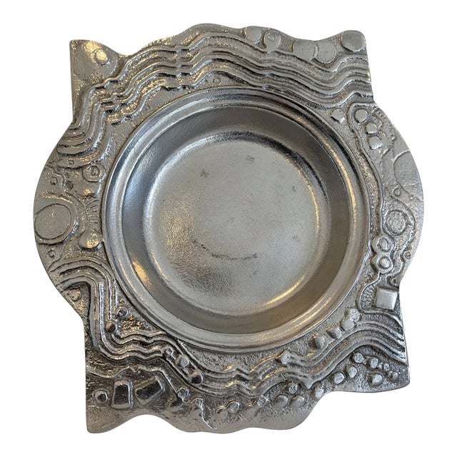 1980s Drumm Ruffle Platter For Sale