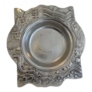 1980s Drumm Ruffle Platter