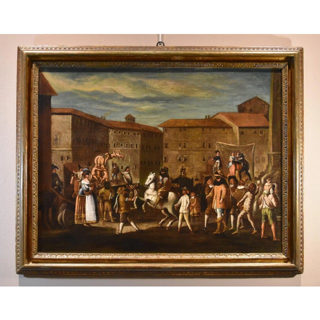 Carnival scene in 17th-century rome (piazza navona) roman school of the bamboccianti (mid-17th century) - workshop of...