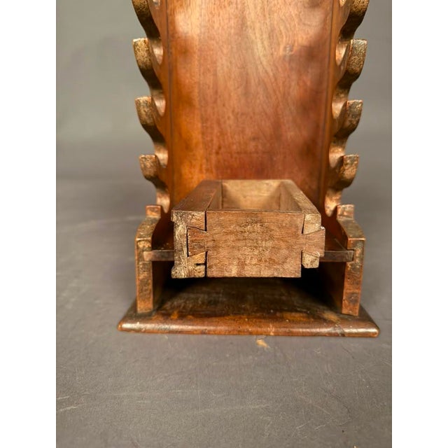 Chestnut 18th Century French Country Walnut Knife Holder With Drawer, Circa 1790 For Sale - Image 8 of 13