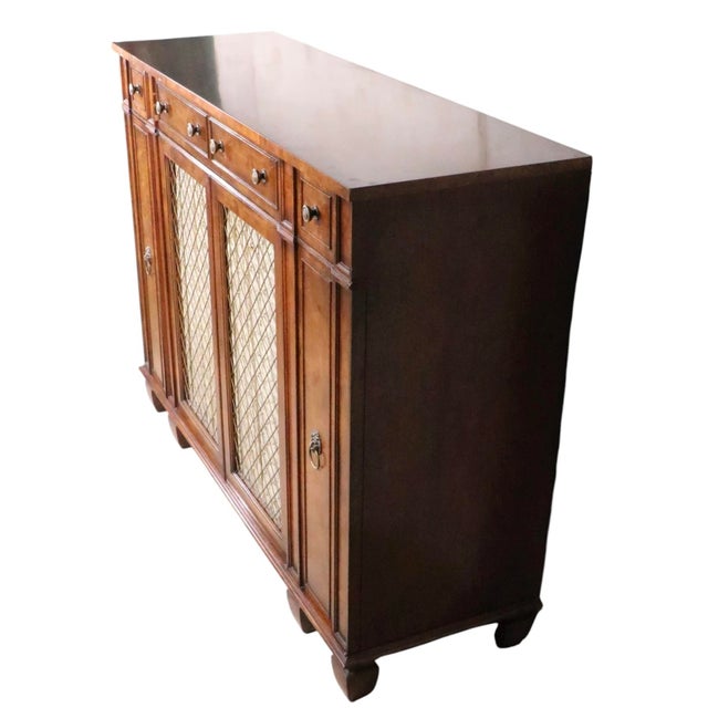 Exquisite Formal, English style desk, sideboard, or credenza, was made by the top end American furniture company, Baker...