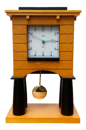 Postmodern Italian Mantel Clock by Michael Graves for Alessi