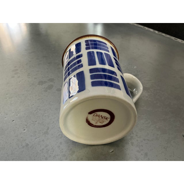 1990s 1990s Mid-Century Modern Scandinavian Aesthetic Dansk Herringbone Pattern Mug For Sale - Image 5 of 11