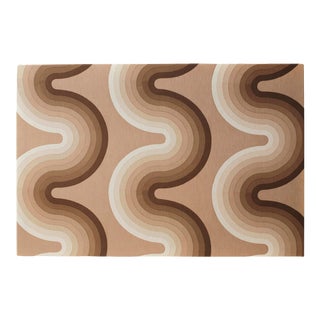Verner Panton Mira-X Wall Hanging Textile Space-Age 70s Curve Fabric For Sale