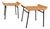 Pair of Caned Stools With Iron Frame by Carlo Hauner, Forma, Brazilian Modern, 1950s For Sale