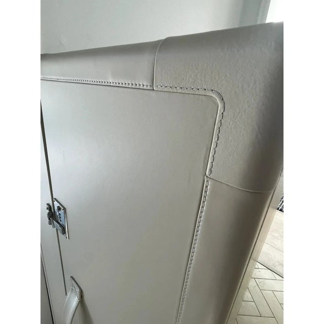 Poltrona Frau Isidoro Drinks Cabinet - Italian Saddle Leather & Walnut For Sale - Image 11 of 11