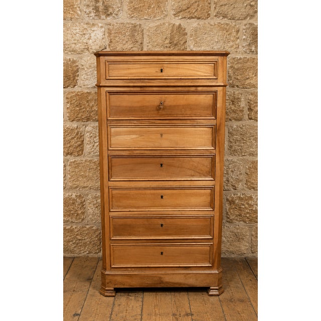 Antique Louis-Philippe Secretaire in Walnut, 1800s For Sale - Image 3 of 3