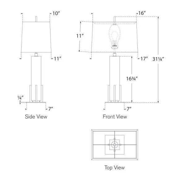 Visual Comfort Thomas O'Brien for Visual Comfort Signature Gironde Large Table Lamp in Alabaster & Hand-Rubbed Antique Brass with Linen Shade For Sale - Image 4 of 4