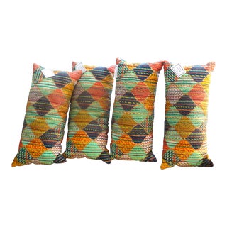 MacKenzie-Childs Ogee Lumbar Pillows- Set of 4 For Sale