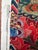 Traditional Psychedelia Fabric in Red Blue Green Taupe Color by Mind the Gap 1 1/2 Yards For Sale - Image 3 of 5