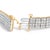Contemporary IGI Certified 14K Yellow Gold Plated Sterling Silver 10.0 Cttw Faint Brown Diamond 4 Row Tennis Bracelet For Sale - Image 3 of 7