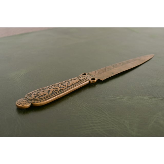 Marshall Fields Marshall Field & Co. Antique Viking Bronze Letter Opener, Circa 1910 For Sale - Image 4 of 9
