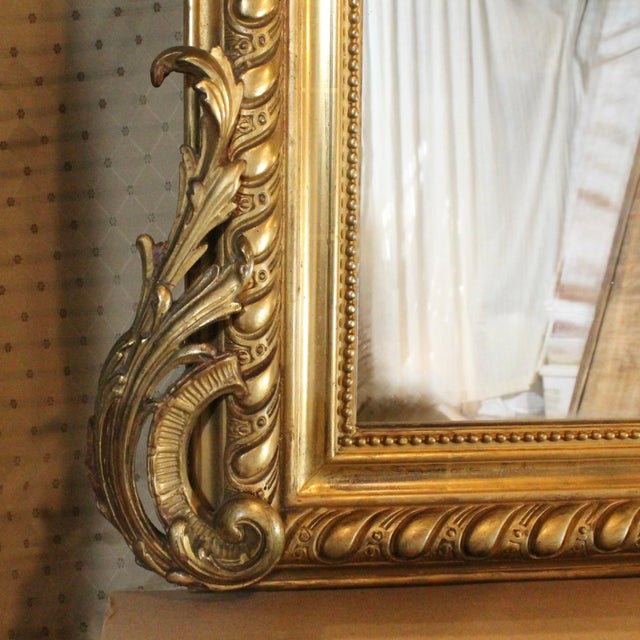 Louis Phillipe Giltwood Camel Back Rococo Crested Pier Mirror For Sale - Image 15 of 18