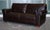 Vintage Brown 3-Seater Sofa For Sale - Image 3 of 13