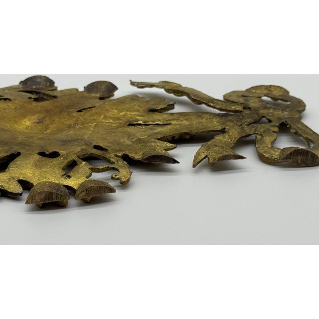 19th C. French Antique Bronze Gilt Decorative Plaque For Sale - Image 9 of 9