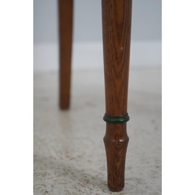 Adams Paint Decorated Cane Seat W. Cushion Armchair For Sale - Image 13 of 18