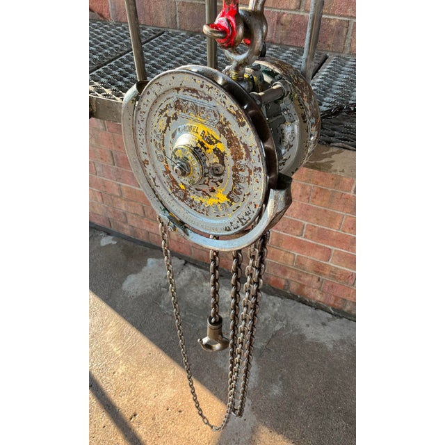 Yale 1 Ton Chain Fall (Hoist) Salvaged From Gates Rubber Factory For Sale - Image 10 of 13