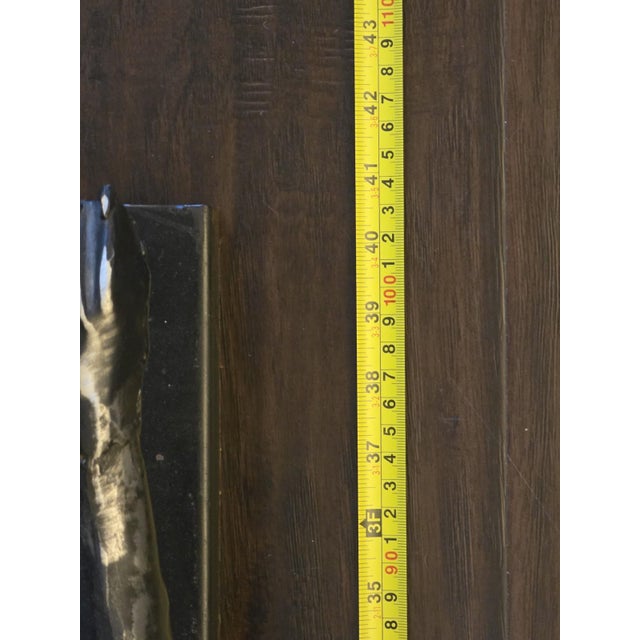 Vintage XL Cast aluminum Metal Cheetah Statue 42 inches long 21 inches tall. For Sale - Image 10 of 13