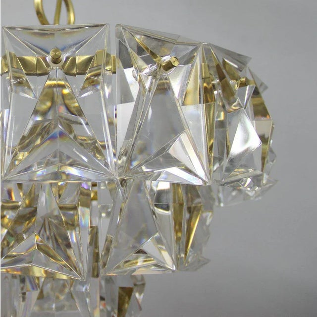 Vintage Faceted Glass Pendant from Kinkeldey For Sale - Image 3 of 9