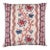 Schumacher Parvati Floral Stripe Pillow In Vermillion For Sale