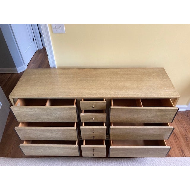 Wood Mid 20th Century 10 Drawer Dresser For Sale - Image 7 of 7