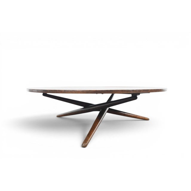Mid 20th Century Adjustable Height Attributed to Jurg Bally Coffee Table For Sale - Image 9 of 13