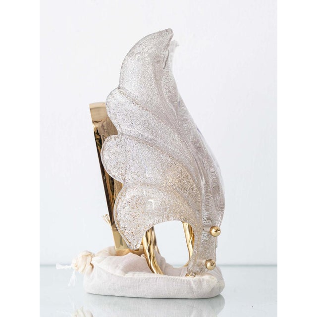 Mid-Century Modern Mid-Century Graniglia Glass Wall Sconce, Italy, 1960s For Sale - Image 3 of 10