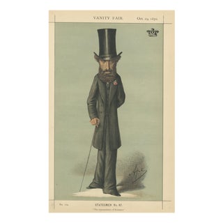 Vanity Fair, The Representative of Romance, 1870, Chromolithograph on Paper For Sale