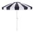 Buti 9 Ft Crank Umbrella, Navy Cabana Stripe/White Pole For Sale