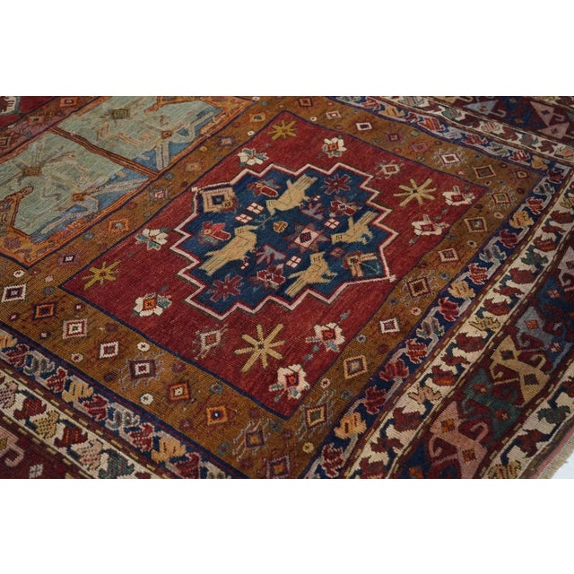 Red Antique Kazak Rug 5'10'' x 13'8'' For Sale - Image 8 of 10