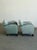 1960s Arched Chairs in Mint Blue Mohair For Sale - Image 9 of 15
