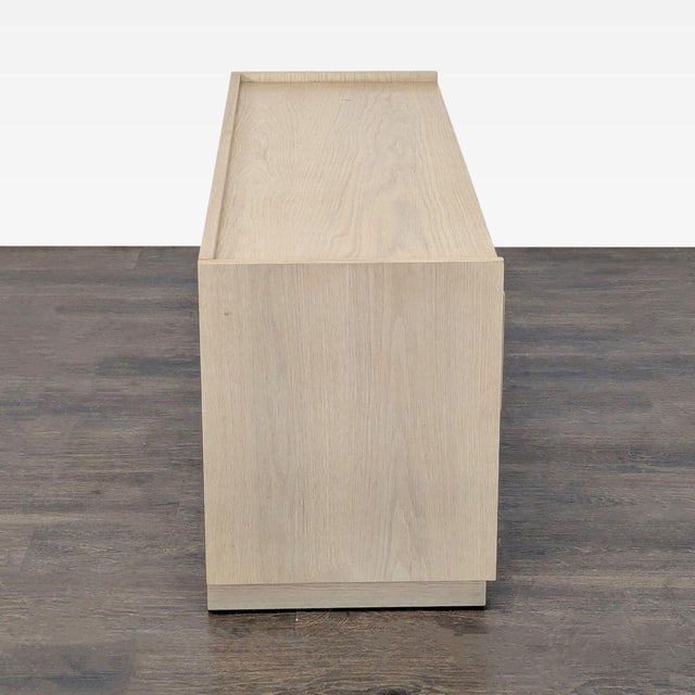 2020s Crate & Barrel Batten Storage Bench For Sale - Image 5 of 10