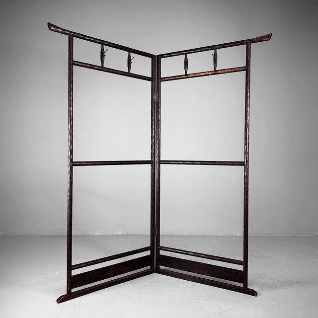 Japanese Wooden Kamakura Bori Kimono Hanger Stand, 1960s For Sale - Image 9 of 18