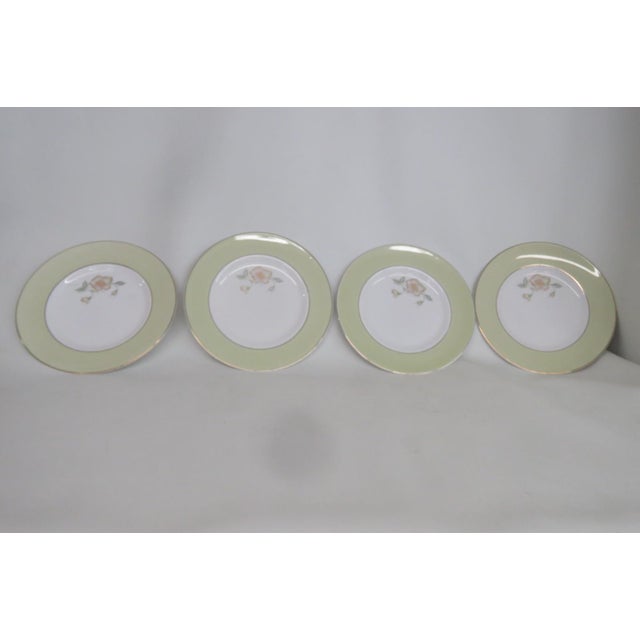 Susie Cooper Susie Cooper Wild Rose Pastel Plates Set of 4 Made in England Bone China 4841b For Sale - Image 4 of 10