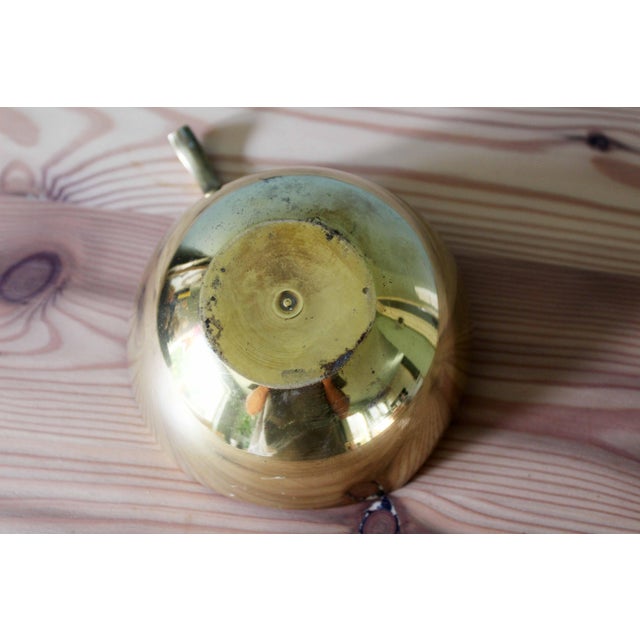 Gold Vintage Brass Bowl, 1970s For Sale - Image 8 of 10