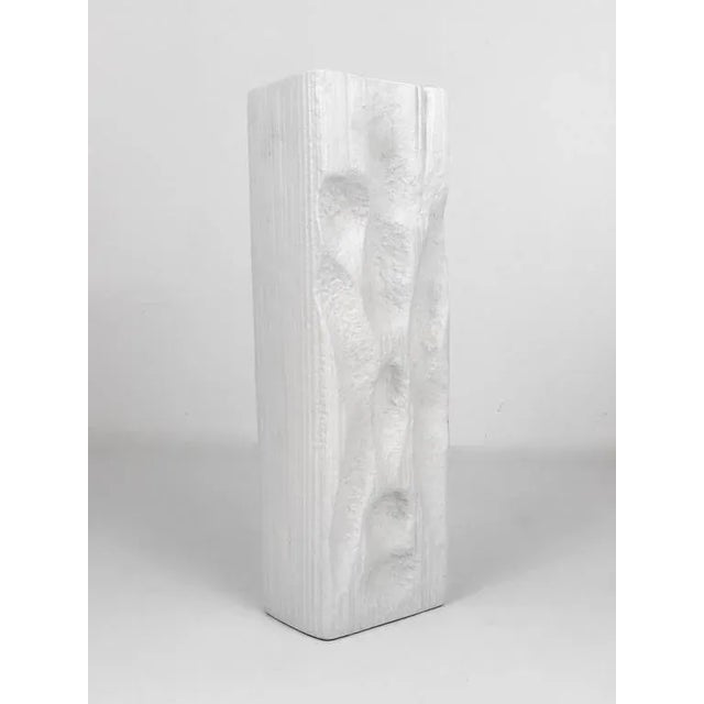 Large German White Op Art Vase in Porcelain by Martin Freyer for Rosenthal, 1960s For Sale - Image 3 of 11