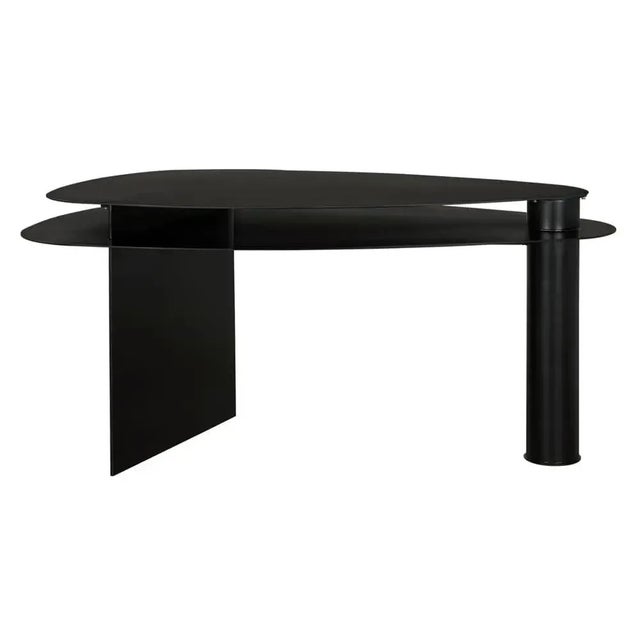 The Sita Desk offers a bold, industrial design with the durability of industrial steel and a sleek matte black finish....
