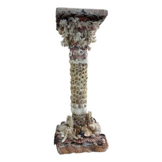 Contemperary Venetian Reef Pedestal With Scagliola Cap For Sale