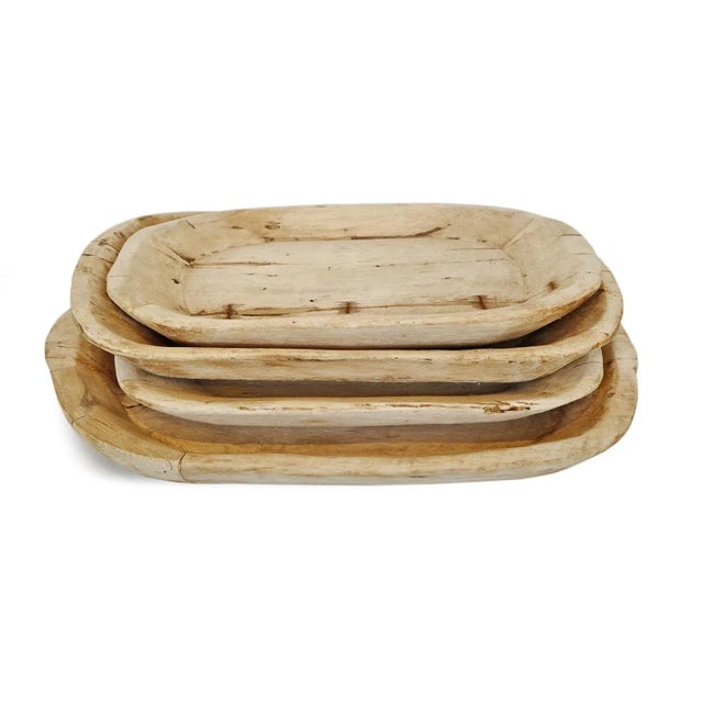 Rustic Vintage Rustic Sun Bleached Wood Tray For Sale - Image 3 of 6