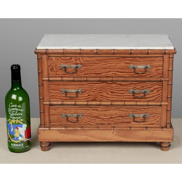 French Faux Bamboo Jewelry Chest For Sale - Image 4 of 9