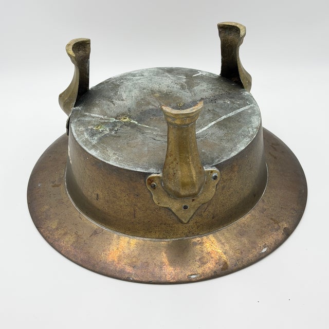 1900 - 1909 Antique Korean Brass Brazier(Hibachi) For Sale - Image 5 of 6